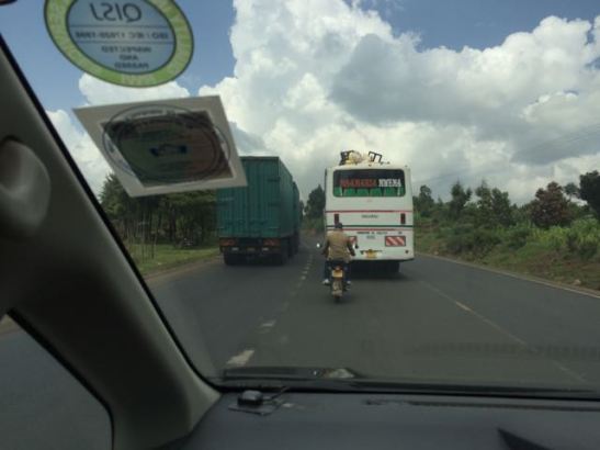 Typical view out the front.