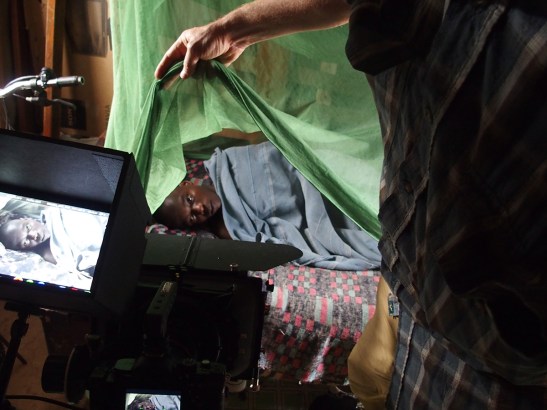 James getting ready to wake up.