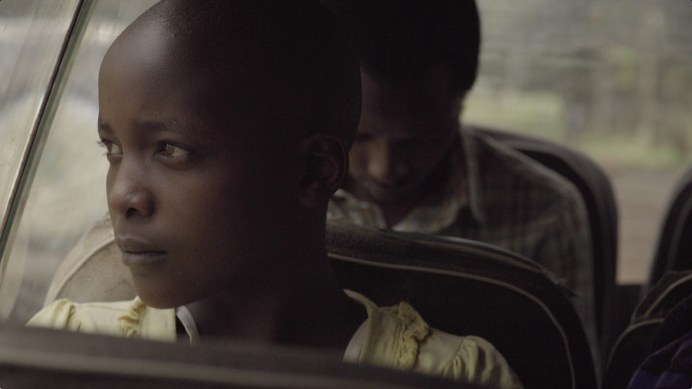 Afiya on her way to the clinic on her own.